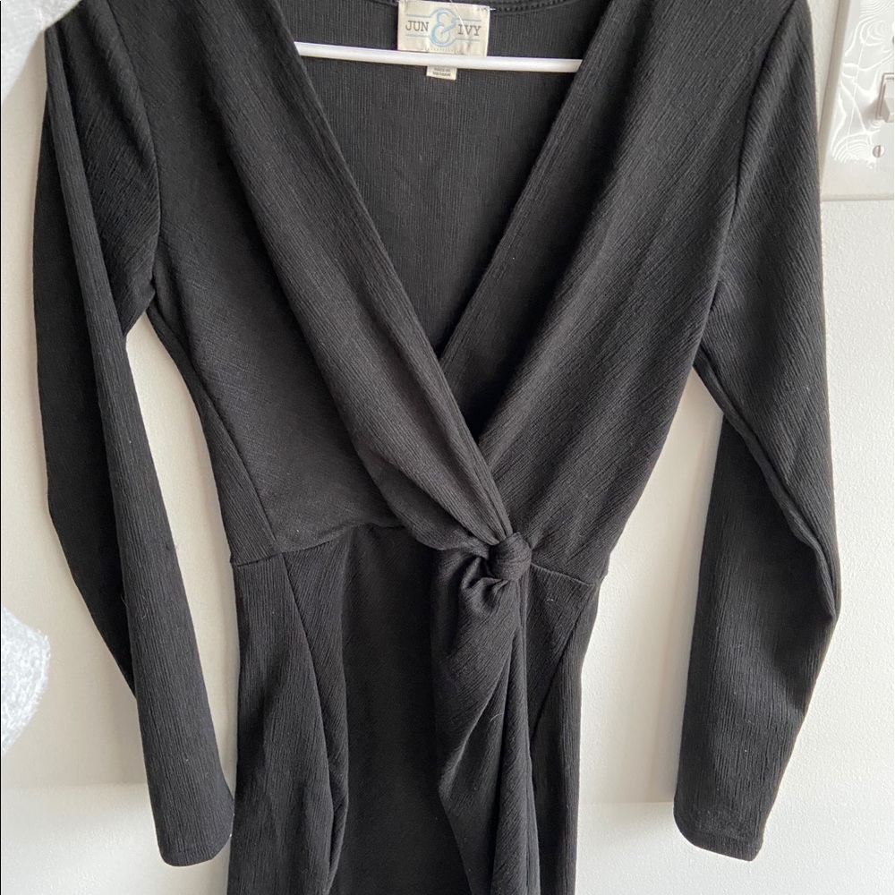 Black v-neck dress from Francesca’s